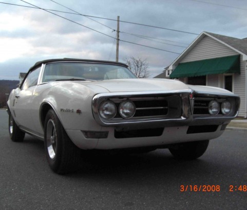 Pontiac Firebird convertible 1968 ( France dpt 69)