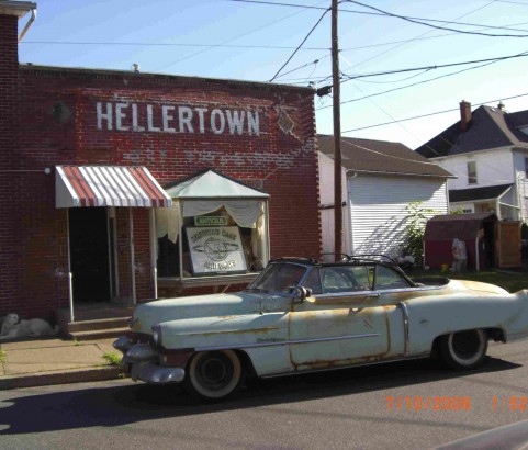 Cadillac de ville convertible 1953 ( Turin, Italie)