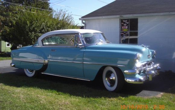 Chevrolet bel air hardtop coupe 1954 ( France dpt 57)