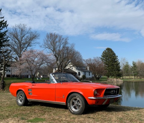Ford mustang convertible 1967 ( France dpt 69)