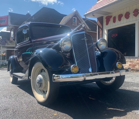 Chevrolet coupe 3 windows 1935 ( France dpt 28)